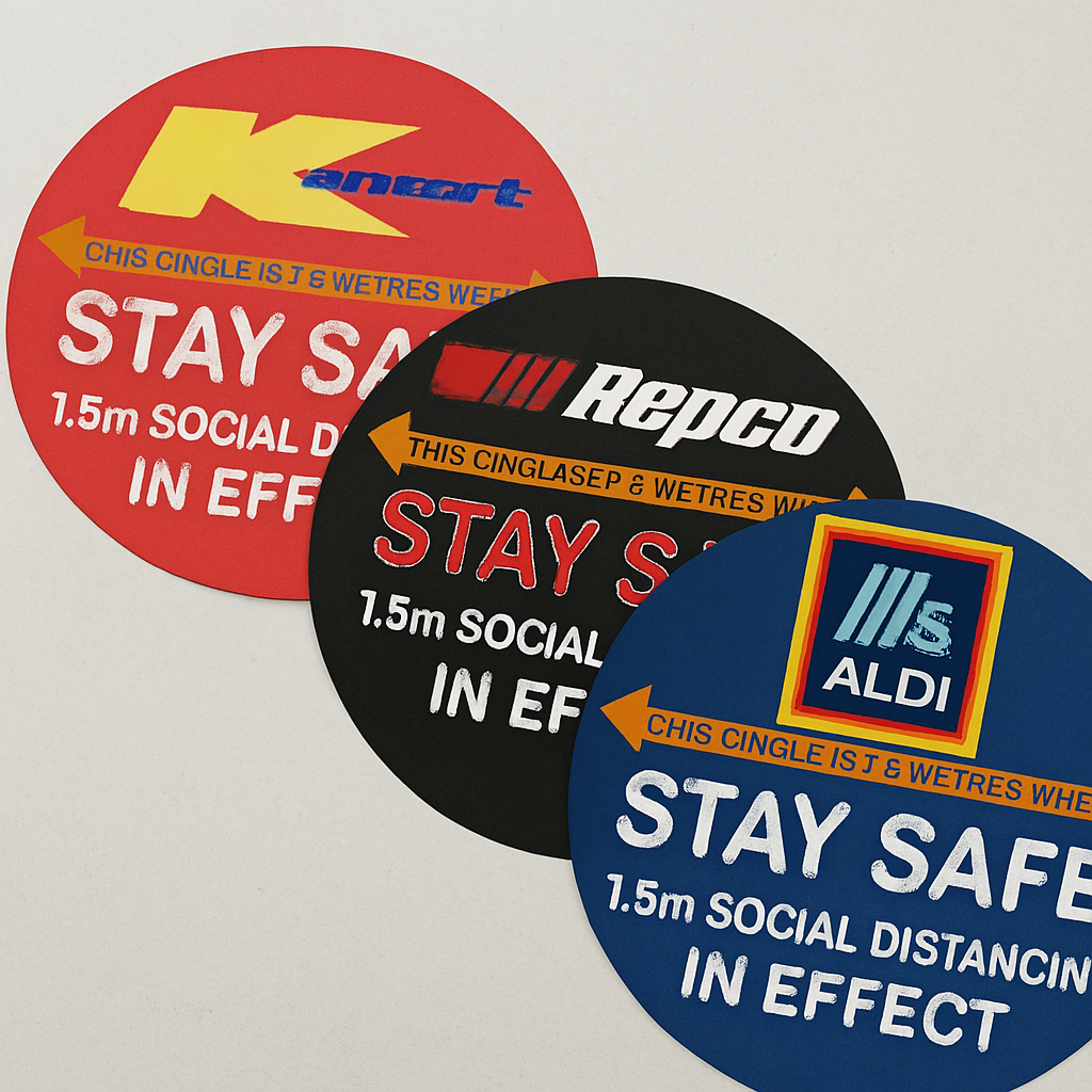 150cm Social Distancing Floor Sticker