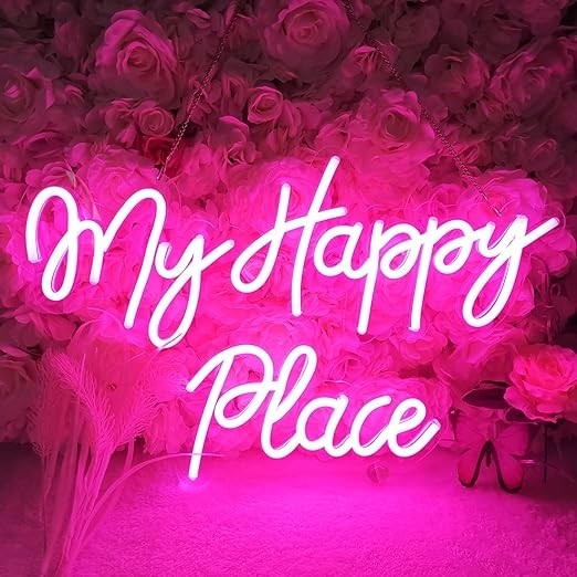 My Happy Place Neon Sign