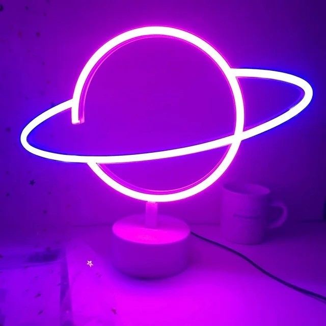 Off the Planet Desk Light Neon Signs