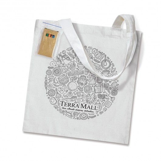 Torquay Colouring Totes (Cotton) 410mm H x 380mm W (excludes handles)