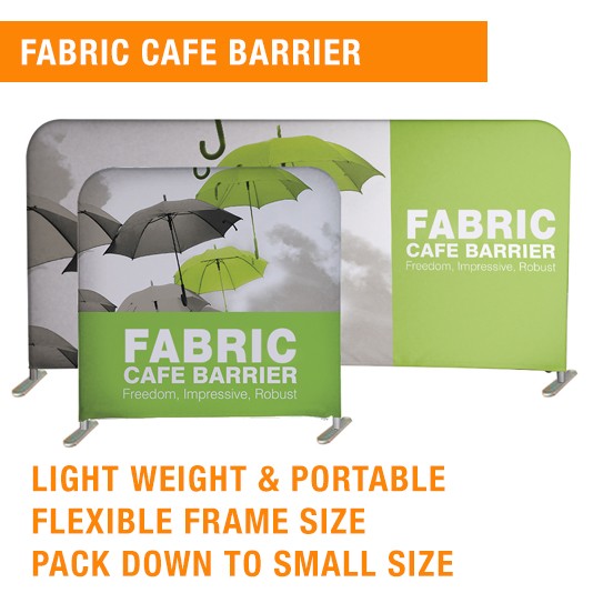 30MM ALUMINIUM FRAME FABRIC BARRIER