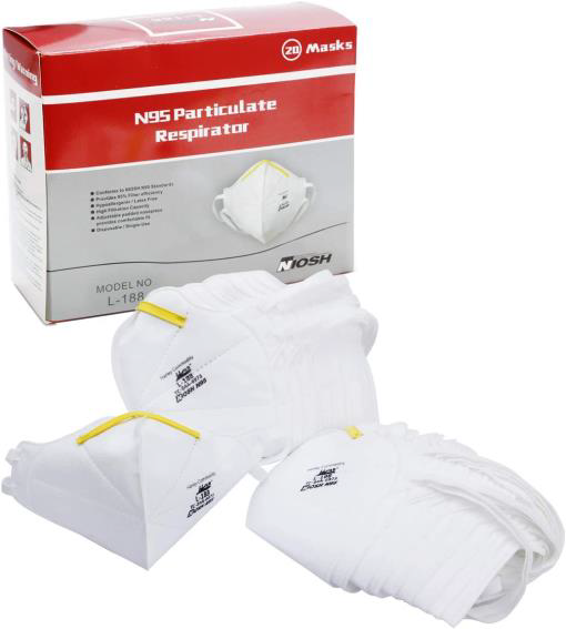 HARLEY N95 Face Mask Respirator, TGA Approved, USA NIOSH Approved. HeadStrap Style