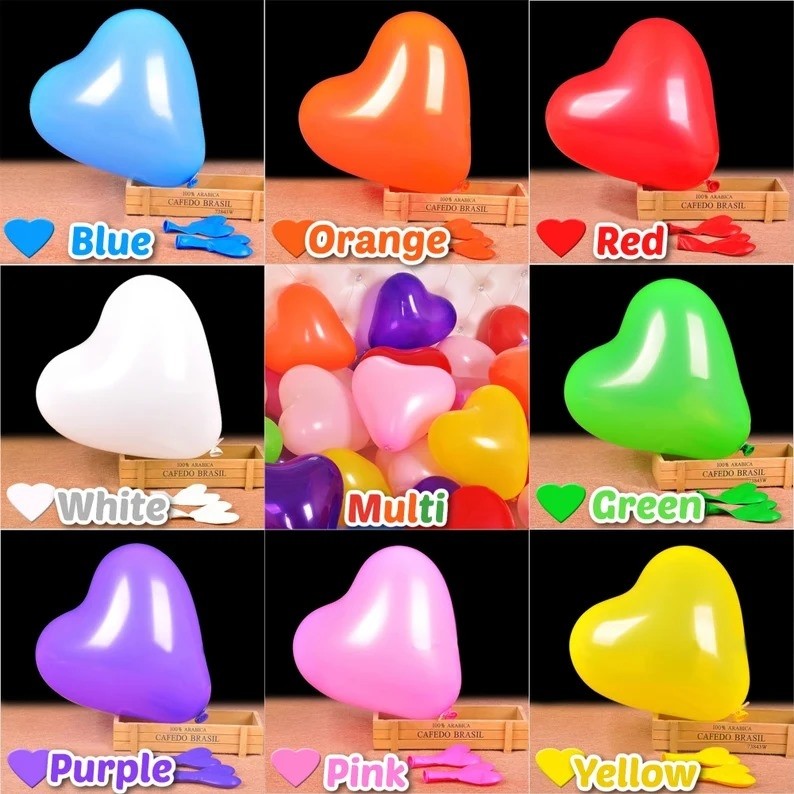 Standard Heart Shape Balloon Printing