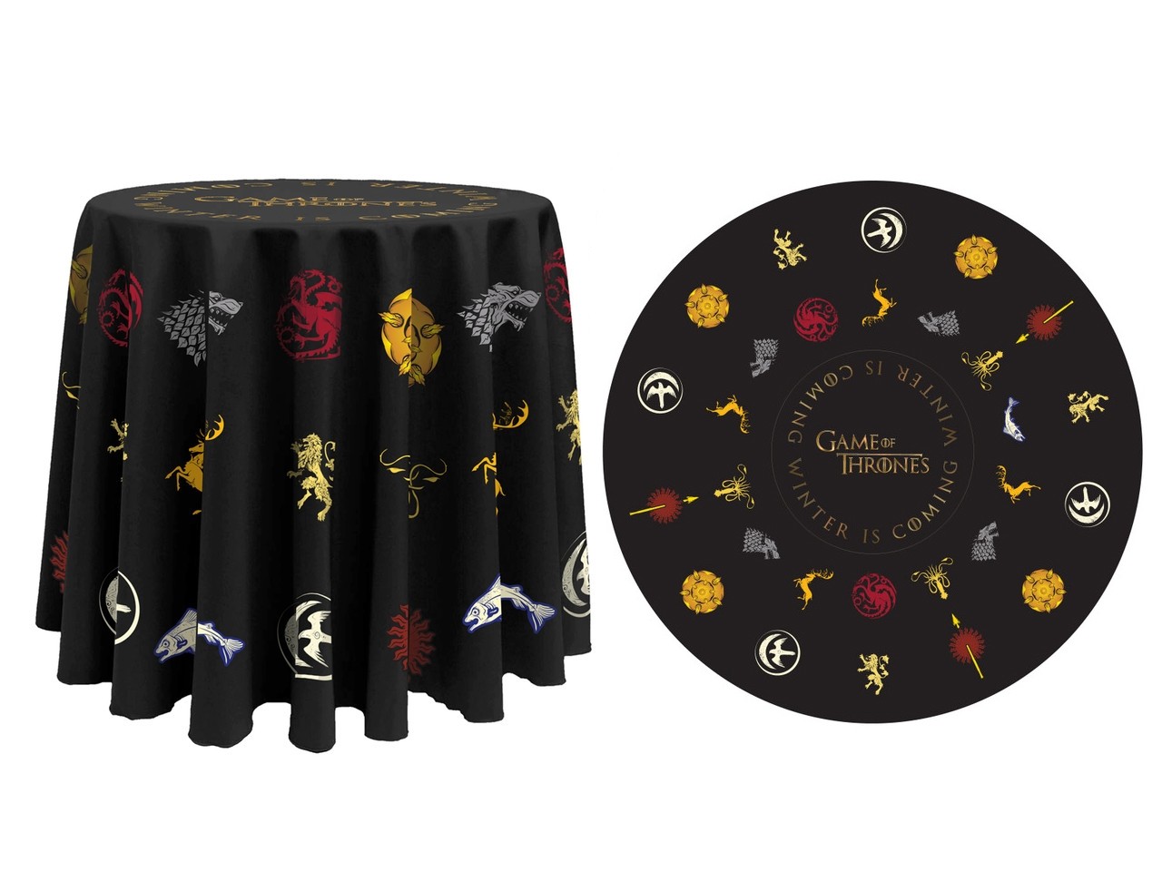 ROUND BRANDED TABLE CLOTH PRINTING