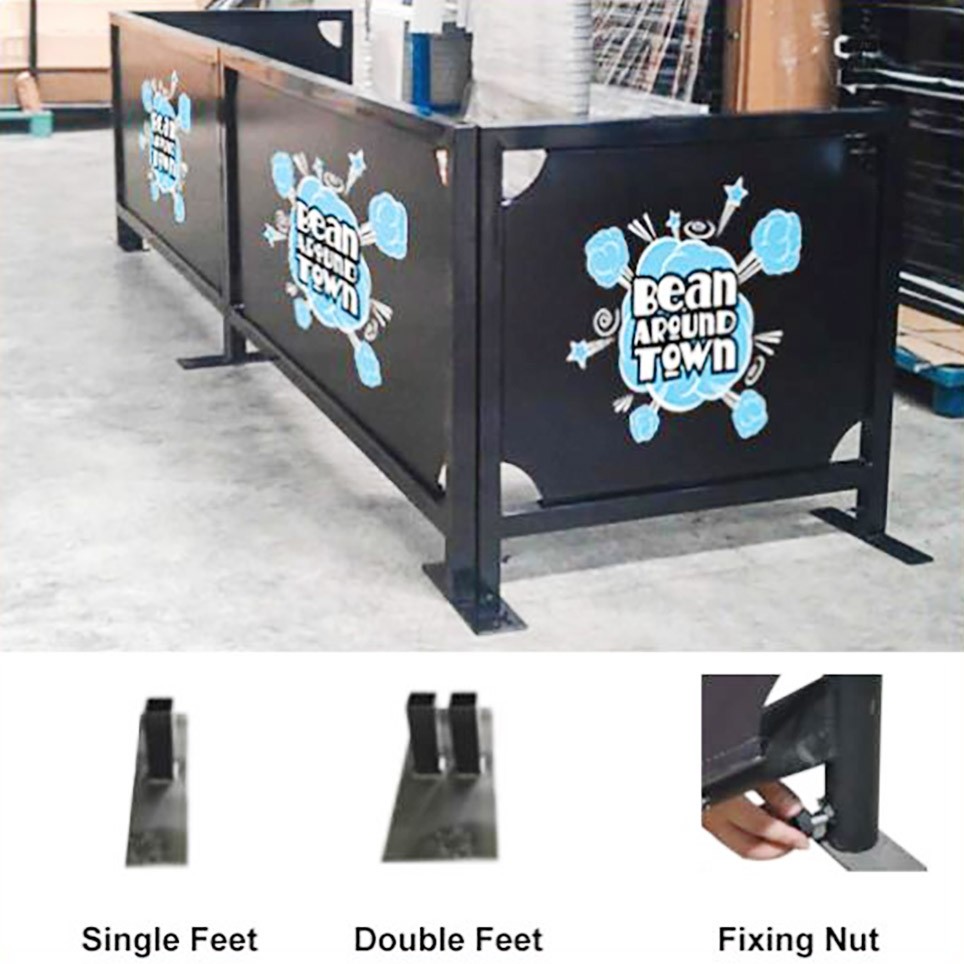 SQUARE CAFE BARRIER PRINTING | CROWD CONTROL BARRIERS