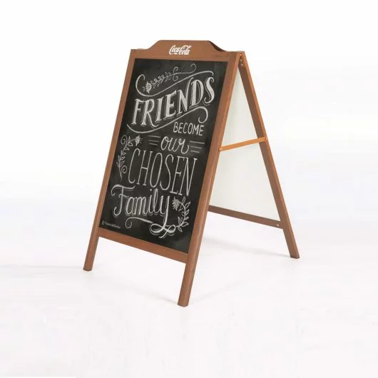 Timber A-Board With Decorative Header