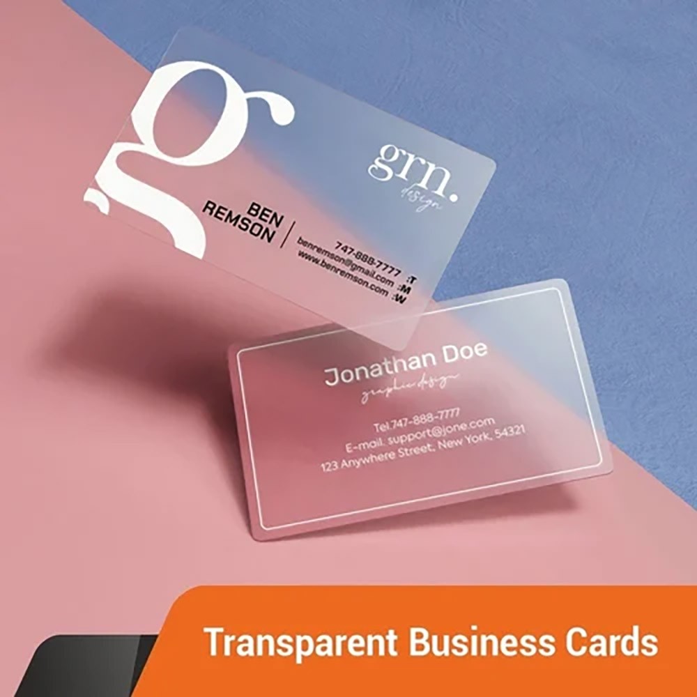 Translucent Transparent Business Card