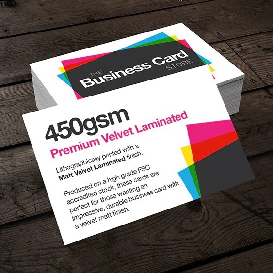 VELVET SOFT TOUCH BUSINESS CARD