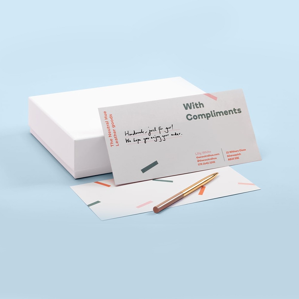 WITH COMPLIMENTS SLIPS