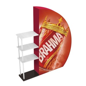 3D Semi-Moon Display Rack 52" W x 90" H (1320mm W x 2286mm H)