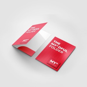A4 PRESENTATION FOLDER - PRINT OUTSIDE - NO LAMINATION