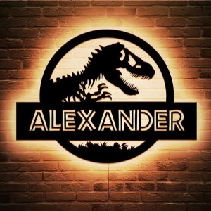 Child's Dinosaur Name Neon Signs
