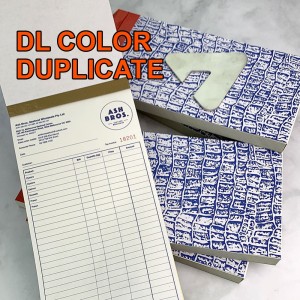 DL NCR CARBONLESS BOOKS - COLOR - DUPLICATE