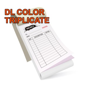 DL NCR CARBONLESS BOOKS - COLOR - TRIPLICATE