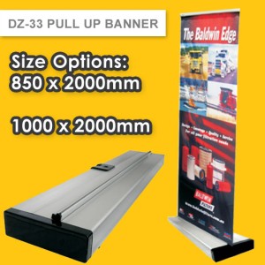 DZ-33 PREMIUM PULL UP BANNER