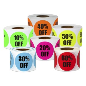 FLUORO ( FLUORESCENT ) PAPER STICKERS