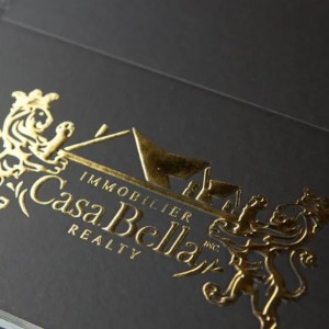 Gold Embossed Business Card 450gsm