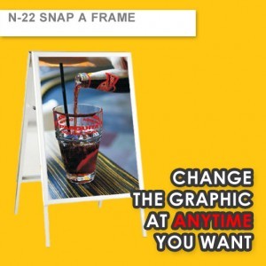 SNAP A FRAME - Frame Size: 4ft (1.2m Height), Artwork Size: 24" x 37" (605MM X 855MM)