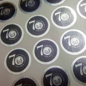 SILVER FOIL STICKERS