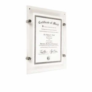 Standoff-Mounted Acrylic Sign