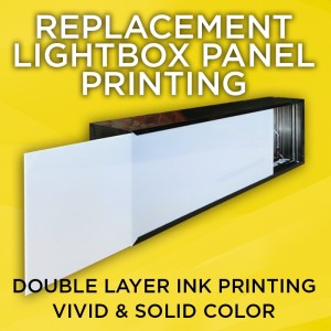 3mm Acrylic Lightbox Replacement Panel Printing