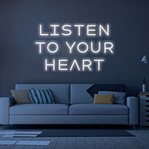 Listen To Your Heart Neon Signs