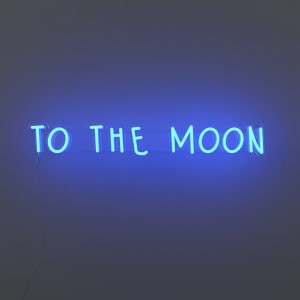 To The Moon Neon Light