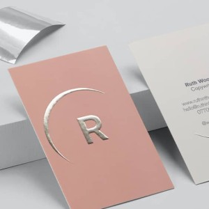Silver Embossed Business Card