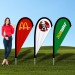 5.5ft (1.7M) TEARDROP FLAG BANNER