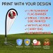1.7m Teardrop Banner with Car Wheel