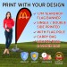 1.7m Teardrop Banner with Square & Water Bag