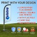2.0m Feather Banner with Car Wheel Base