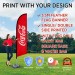 3.5m feather banner with Square Base & water Bag