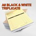 A6 NCR CARBONLESS BOOKS - BLACK & WHITE - TRIPLICATE