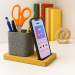 Bamboo Phone Stand Desk Caddy
