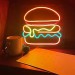 Hamburger with the Lot Neon Signs