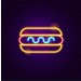 Hotdog with Mustard Neon Sign