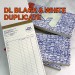 DL NCR CARBONLESS BOOKS - BLACK & WHITE - DUPLICATE
