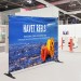 ADJUSTABLE SIZE BANNER MEDIA WALL - DOUBLE SIDE PRINTED (VINYL OR FABRIC)